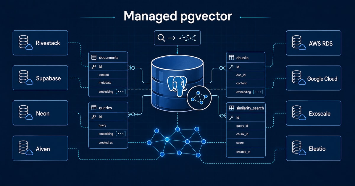 Best Managed pgvector Providers: Rivestack, Exoscale, Elestio, Supabase, Neon, Aiven, AWS, and Google Cloud