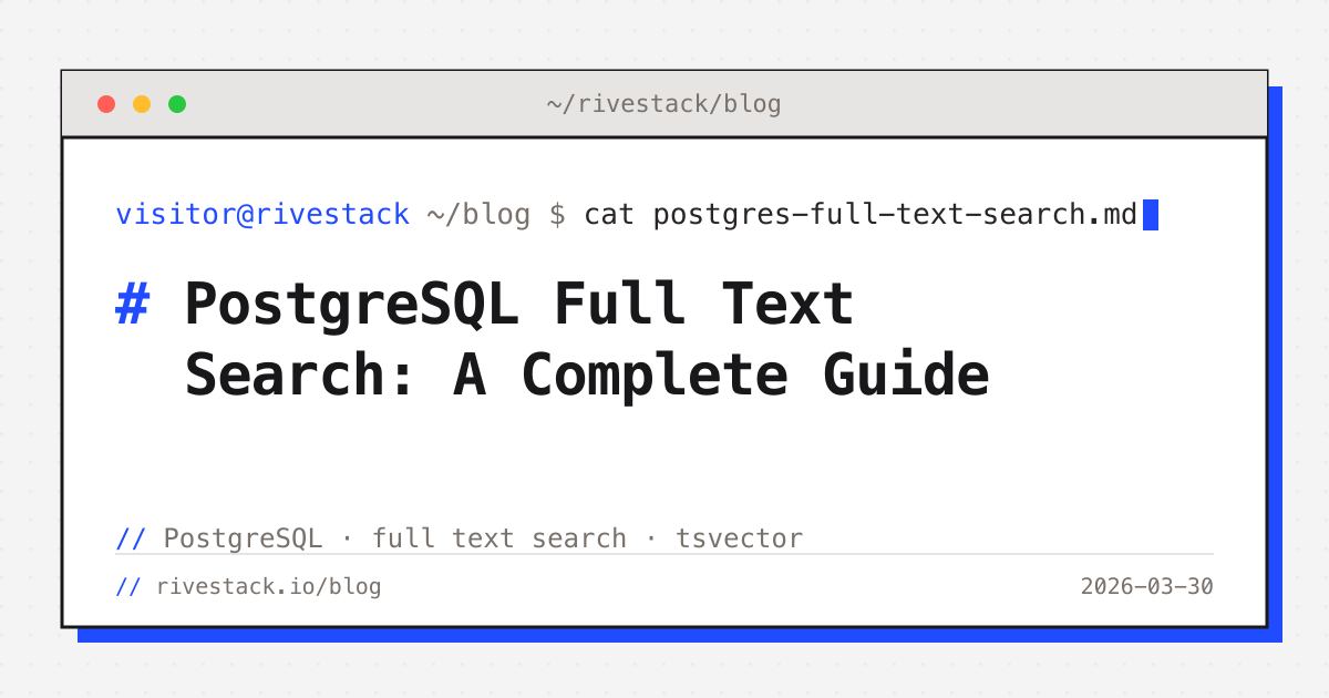 PostgreSQL Full Text Search: A Complete Guide